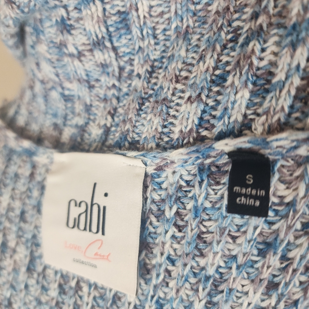 Cabi Love Carol Napa Vest Sleeveless Duster Cardigan Marled Knit Sz Small - Picture 8 of 9